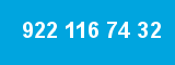 922 116 74 32